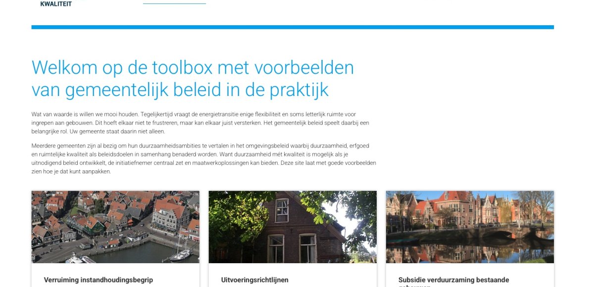 website toolbox ruimtelijke kwaliteit