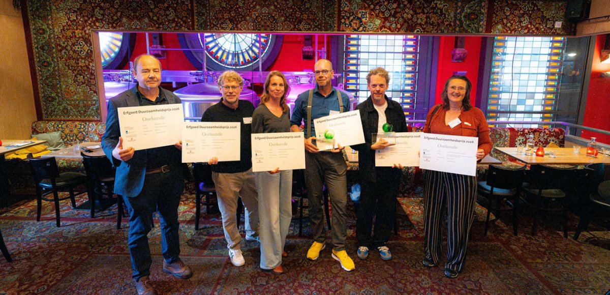 Genomineerden plus winnaars Erfgoed Duurzaamheidsprijs 2026