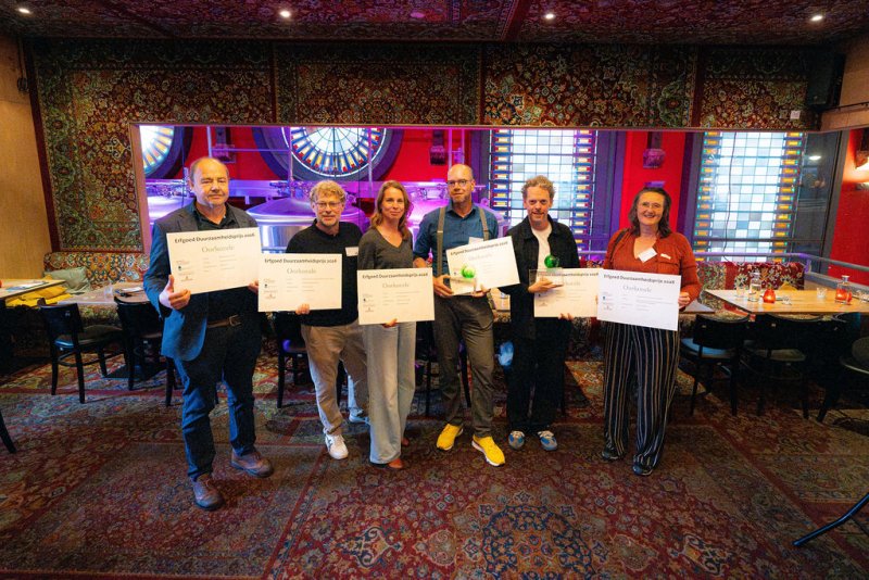 Genomineerden plus winnaars Erfgoed Duurzaamheidsprijs 2026