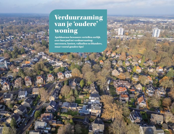 Voorzijde publicatie 'Verduurzaming van je 'oudere' woning